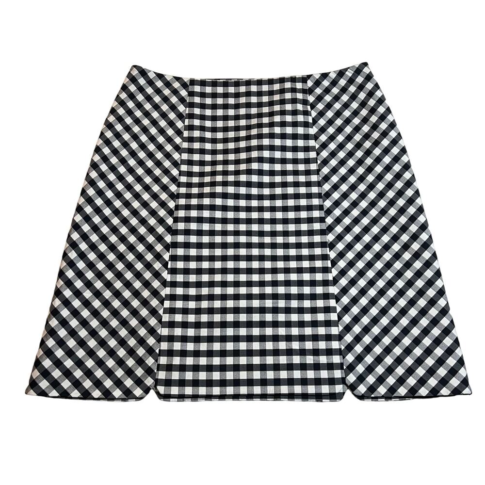 Brooks Brothers Gingham Print Mini Skirt Size 8 Preppy Academia Clueless 90s Y2K
